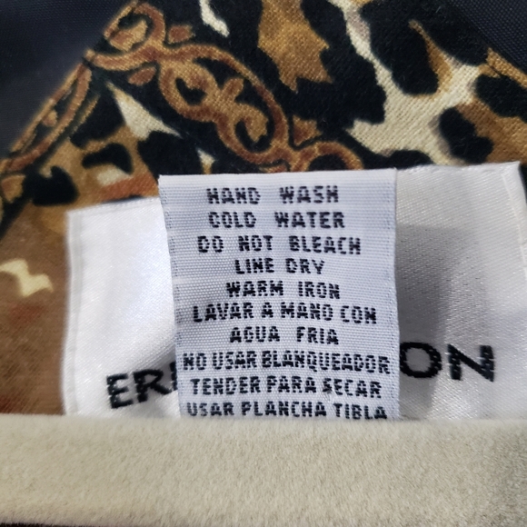 Vintage 80s 100% Silk Animal Print Windbreaker Bomber size 2XL - Picture 8 of 8